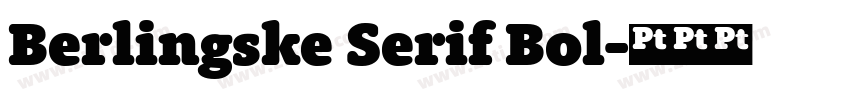 Berlingske Serif Bol字体转换